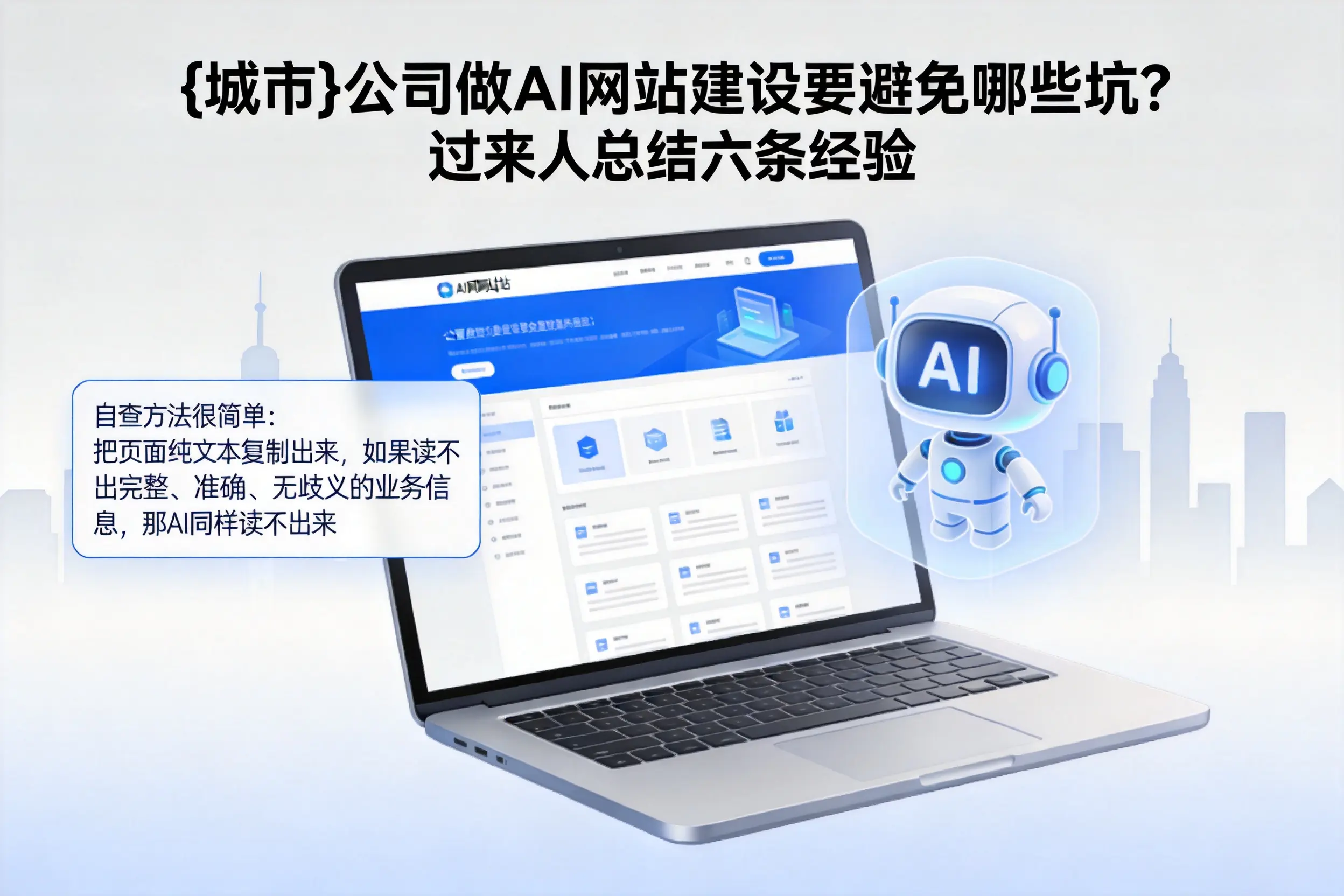 海南公司做AI网站建设要避免哪些坑?过来人总结六条经验