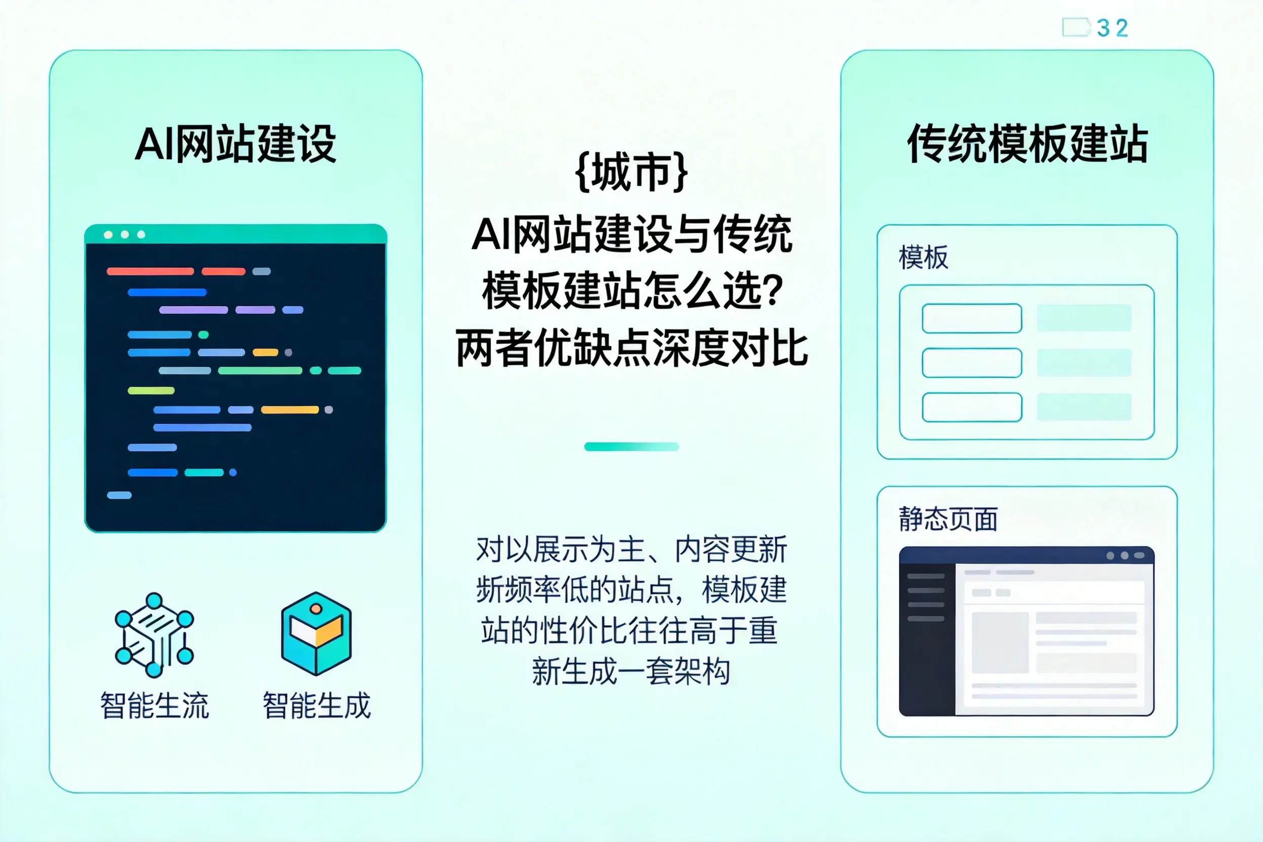 海南AI网站建设与传统模板建站怎么选?两者优缺点深度对比