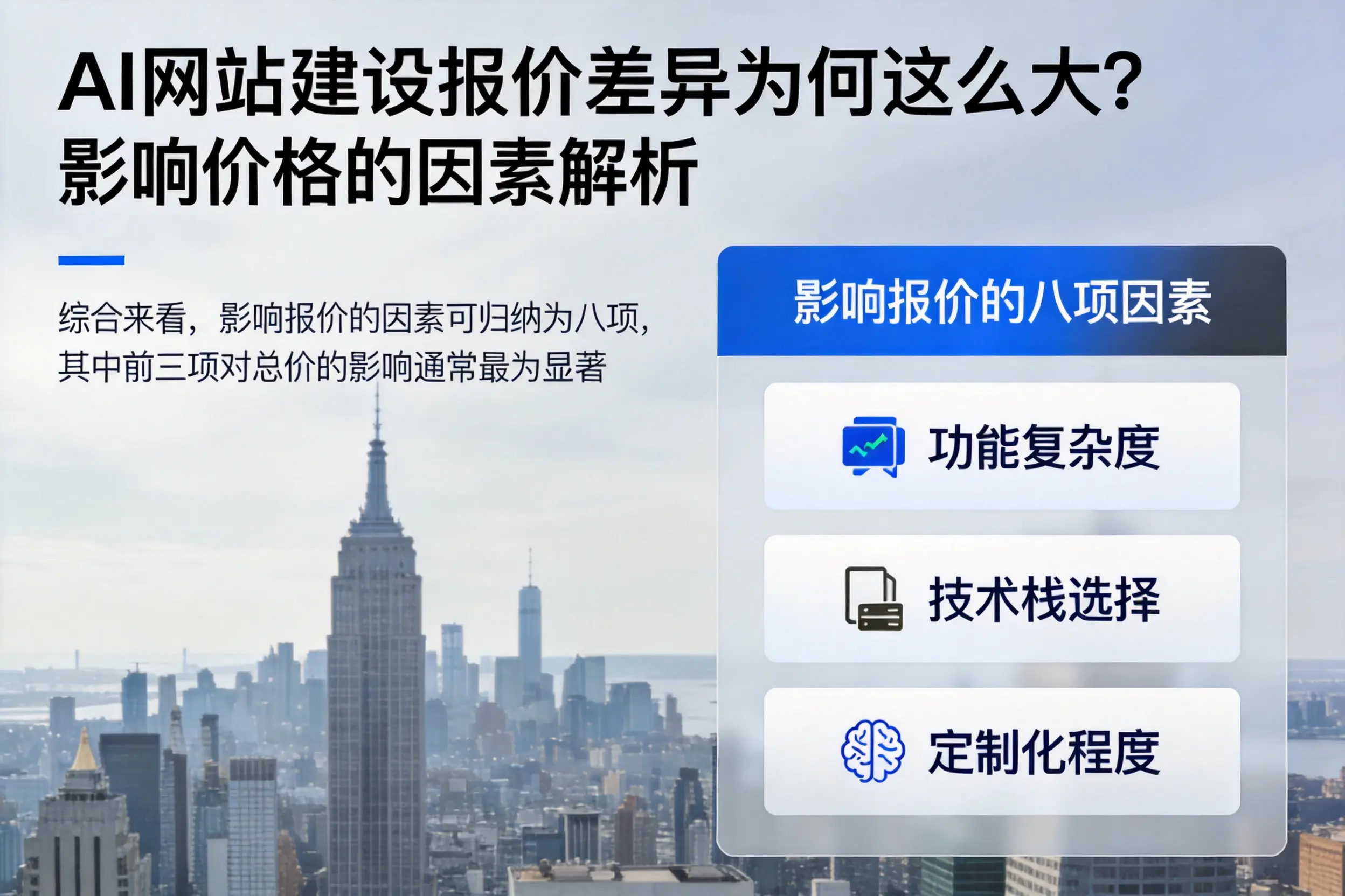 海南AI网站建设报价差异为何这么大？影响价格的因素解析