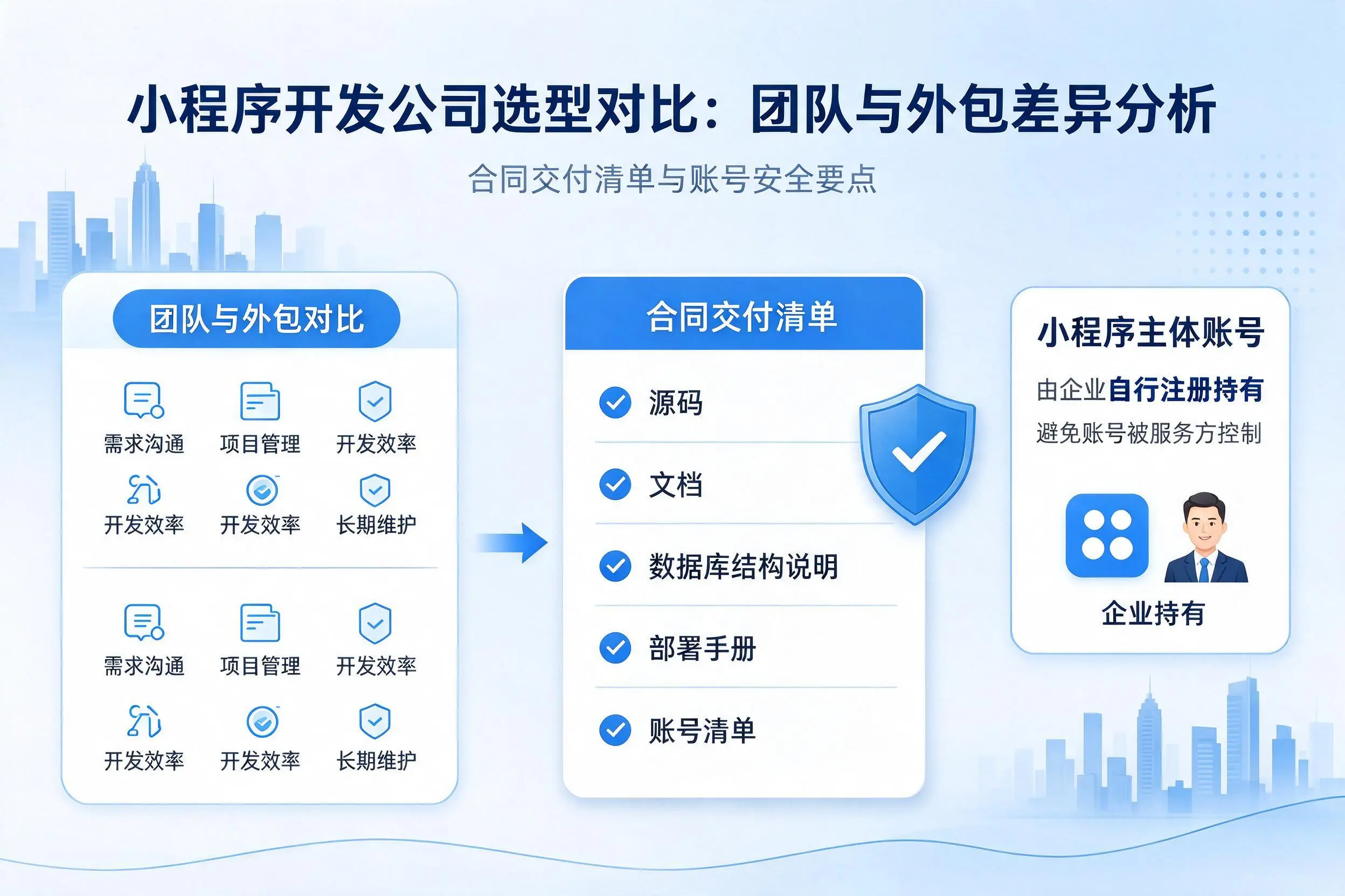 海南小程序开发公司选型对比：团队与外包差异分析