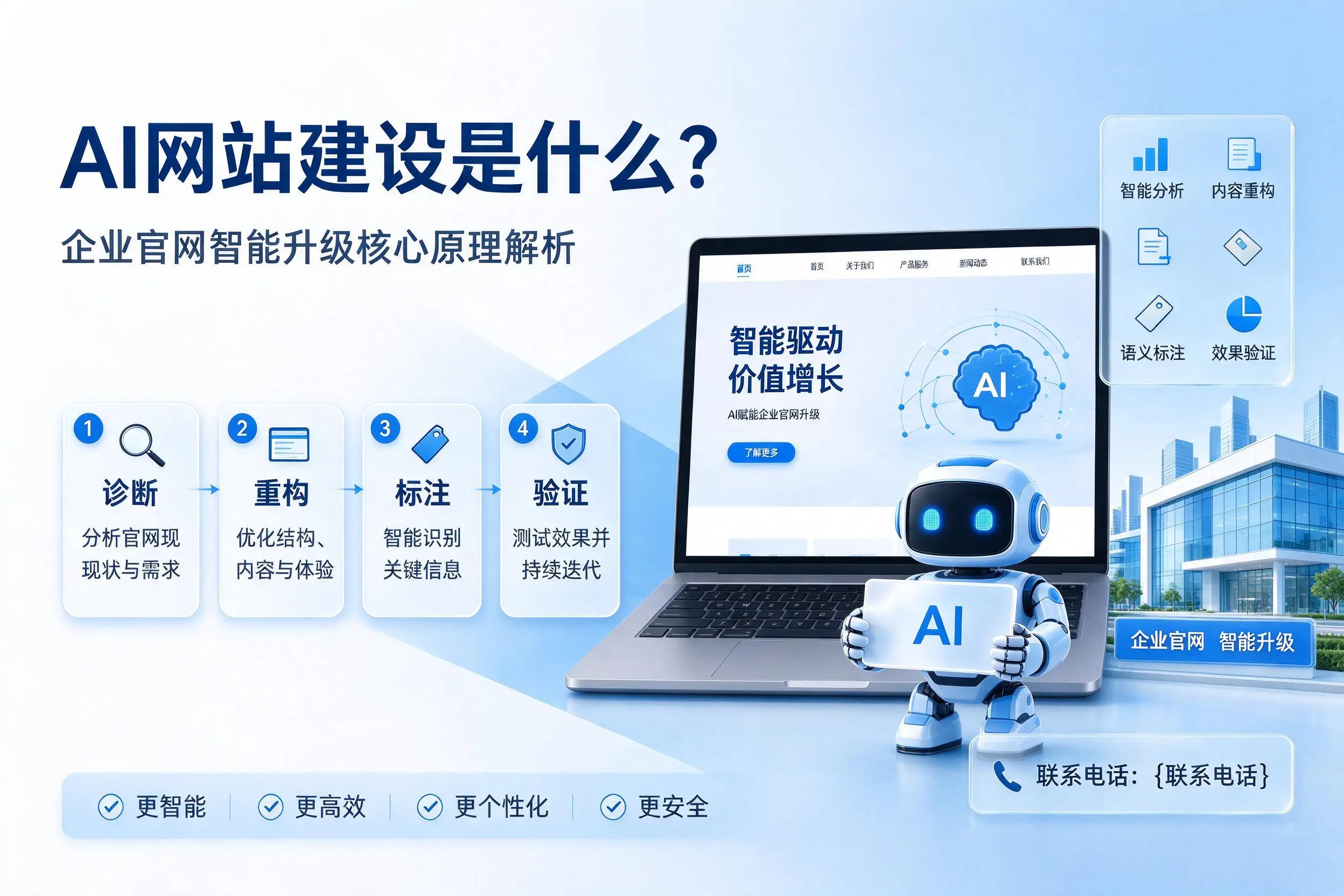 AI网站建设是什么？海南企业官网智能升级核心原理解析