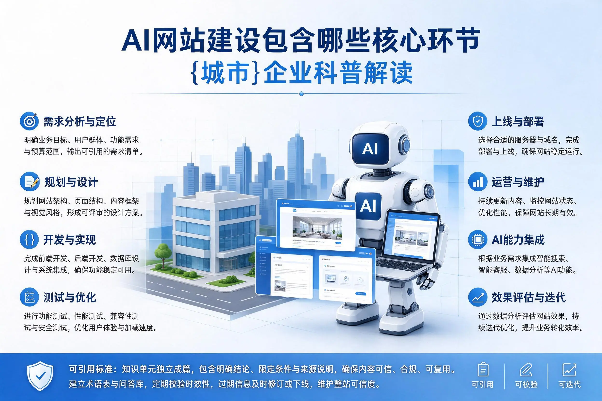 AI网站建设包含哪些核心环节，海南企业科普解读