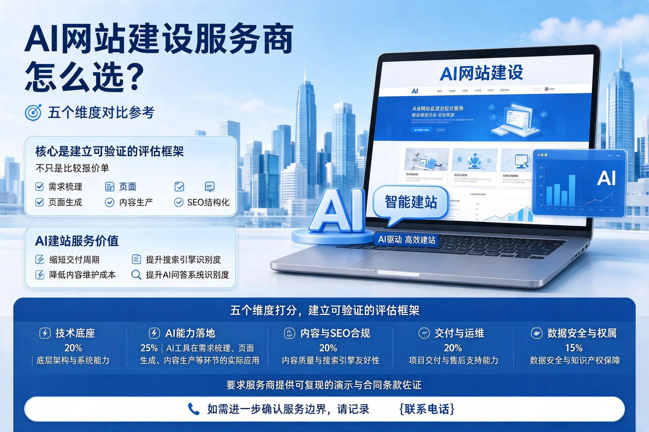 海南AI网站建设服务商怎么选？五个维度对比参考